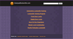 Desktop Screenshot of licketysplitlocksmiths.com